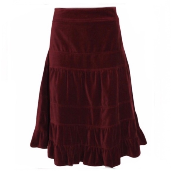 Anthropologie Dresses & Skirts - Anthropologie Odille velvet Skirt